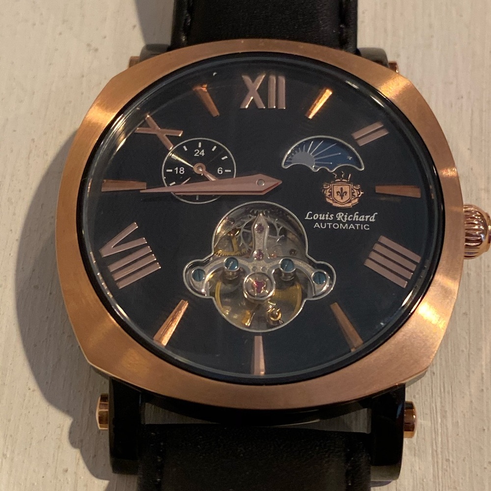 Louis Richard men’s watch, automatic, Moonphase